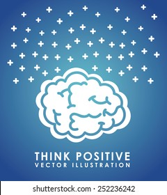 think positive design, vector illustration eps10 graphic 