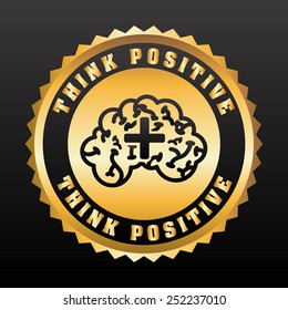 think positive design, vector illustration eps10 graphic 