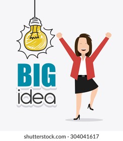 Think positive design, vector illustration eps 10.
