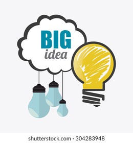 Think positive design, vector illustration eps 10.