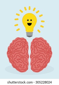 Think positive design, vector illustration eps 10.