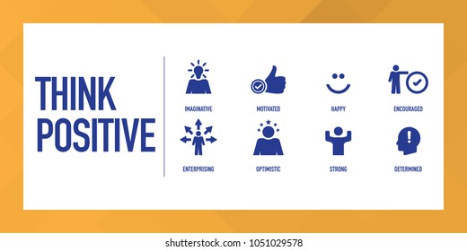 Think Positive Infographic Icon Set