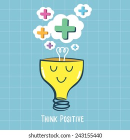 Think Positive Vector