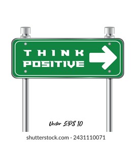 Think Positive Yard sign Design