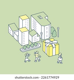 Think of presents. socializing with friends