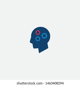 think sets head settings graphic element Illustration template design