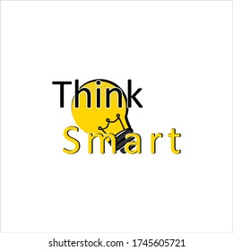 think smart with bulb and sign