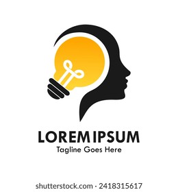 Think smart design logo template illustration