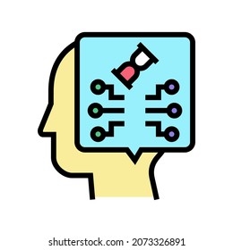 think startup idea color icon vector. think startup idea sign. isolated symbol illustration