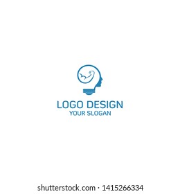 Think Stronger Logo Design Vector