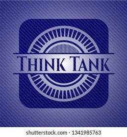 Think Tank badge with jean texture