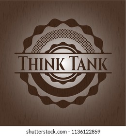 Think Tank vintage wood emblem