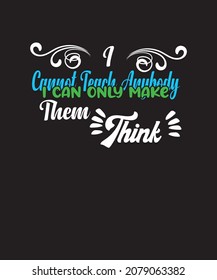Piensen en la tipografía Diseño de camisetas