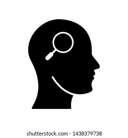 Think, Thought.   Illustration Searching  on Mind. Applied as Trendy Symbol for Design Elements, Websites, Presentation and Application - Vector.
