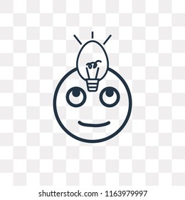 Think vector icon isolated on transparent background, Think logo concept