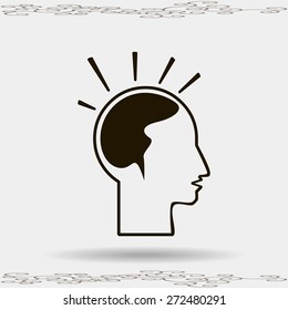 think. vector illustration