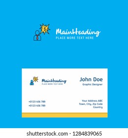 Thinking about dollar  logo Design with business card template. Elegant corporate identity. - Vector