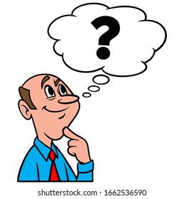 questioning man clipart