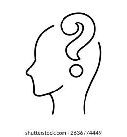 Thinking Brain Icon. Ideas, Intelligence, Ai, Knowledge, Learning, Neuron, Creativity, Inspiration, Brainstorm, Mindset Icons Editable Stroke Vector Illustration