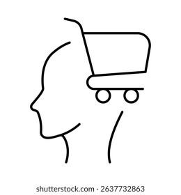 Thinking Brain Icon. Ideas, Intelligence, Ai, Knowledge, Learning, Neuron, Creativity, Inspiration, Brainstorm, Mindset Icons Editable Stroke Vector Illustration
