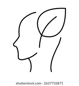 Thinking Brain Icon. Ideas, Intelligence, Ai, Knowledge, Learning, Neuron, Creativity, Inspiration, Brainstorm, Mindset Icons Editable Stroke Vector Illustration