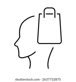 Thinking Brain Icon. Ideas, Intelligence, Ai, Knowledge, Learning, Neuron, Creativity, Inspiration, Brainstorm, Mindset Icons Editable Stroke Vector Illustration