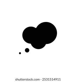 Design da Web com ícone de bolha de pensamento no vetor