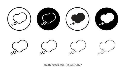 Thinking bubble icon web design in vector