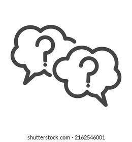 thinking bubbles on white background