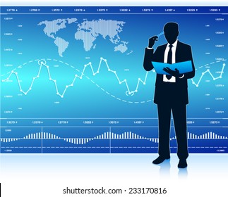 Thinking businessman