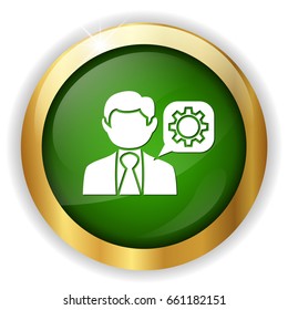 thinking businessman icon
