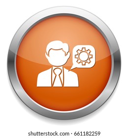 thinking businessman icon