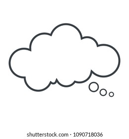 Thinking Cloud Bubble Icon