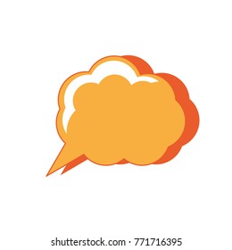 thinking cloud icon image