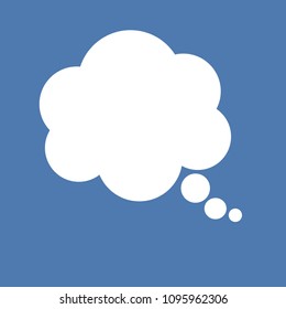 thinking cloud icon vector