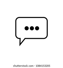 Thinking Cloud Simple Icon Vector