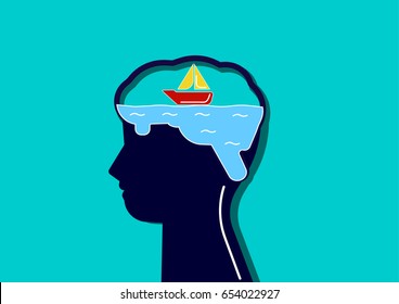 Thinking creative out loud head men 