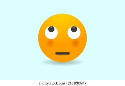 Thinking Emoji, Isolated Vector Set 