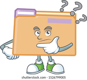 Thinking folder for storage with character shape