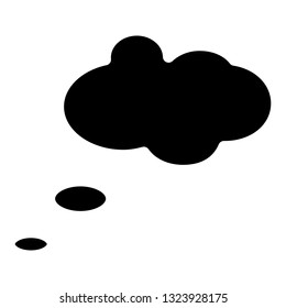 thinking glyph icon