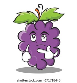 Thinking Grape Character Cartoon Collection