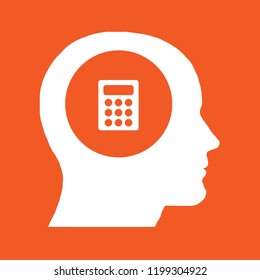 Thinking Head, Human head, business and motivation icon set suitable for info graphics, websites and print media, stock vector illustration, EPS10.