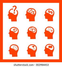 Thinking Heads Icons