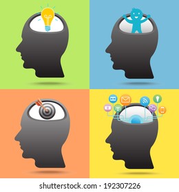 Thinking Heads idea Icons
