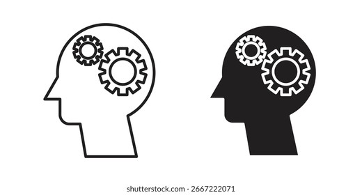 Thinking icon. doodle graphics vectors