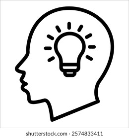 Thinking Icon Element For Design