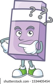 Thinking icon eraser cartoon in the character