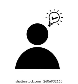 Thinking icon. Innovative thinking icon. Creative mindset icon. Vector illustration design