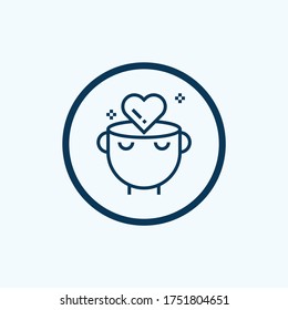 icono de pensamiento aislado en el fondo blanco de la colección de la mente humana. icono de pensamiento símbolo de moda y pensamiento moderno para logotipo, web, aplicación
