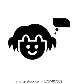 thinking icon or logo isolated sign symbol vector illustration - high quality black style vector icons
